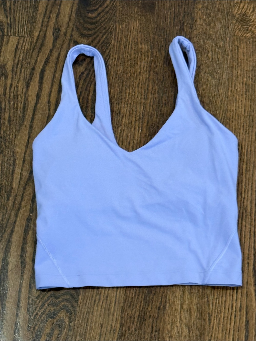 lululemon athletica Light purple V-Neck Crop Tank